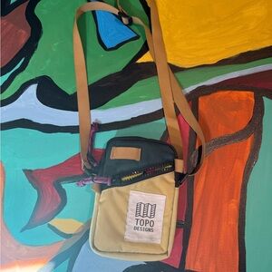 Topo Designs Green and Tan Belt Bag